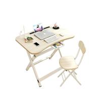儿童书桌折叠简易学习桌简约家用写字桌作业写字台小孩课桌椅套装