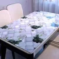 定制不透明PVC桌布防水防烫软玻璃水晶板茶几餐桌垫电视柜台布
