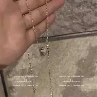 精致锆石项链~轻奢小众名媛设计感小蛮腰颈链ins冷淡风锁骨链吊坠