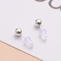 [足银]999银耳钉饰女款保色不过敏不掉色简约大方纯银学生韩版