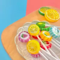 湛航 棒棒糖创意高颜值切片糖网红零食小吃儿童混合口味水果糖喜糖散装