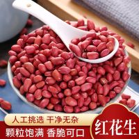 新货红花生米红皮花生去壳红花生红衣花生四粒红农家自产批发
