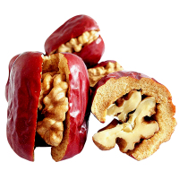 湛航 和田大红枣夹核桃仁 年货礼盒枣夹核桃 核桃枣 现做现卖