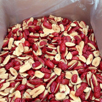 湛航 正宗若羌红枣大枣去核无核红枣干软红枣片500g熬阿胶批发