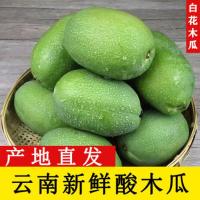 湛航 酷滋滋新鲜酸木瓜当季新货白花木瓜青木瓜炖鸡泡酒炖猪脚