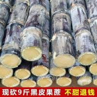 湛航 甘蔗新鲜现砍黑皮应季清甜水果特产整箱农家甘蔗中段