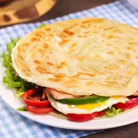 湛航 台湾正宗手抓饼批发原味商用家用 早餐煎饼面饼厂家直发 90g*20片[手抓饼大饼]囍