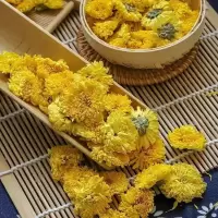 湛航 菊花黄菊花贡菊皇菊花叶搭配玫瑰花蒲公英决明子