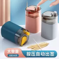 牙签盒家用个性创意自动弹出网红便携高级感迷你按压式牙线筒