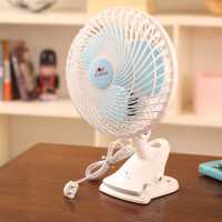 雪鸽迷你电风扇办公桌面创意家用台式风扇学生宿舍床头双档可调节