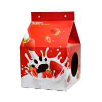 得酷 牛奶盒子猫抓板 猫咪猫玩具 瓦楞纸猫房子猫窝 磨爪器 送薄荷 宠物玩具