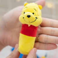 卡通维尼熊加油鸭口红包毛绒公仔创意口红套唇膏套包包装饰小挂件