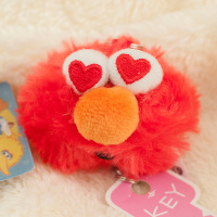 书包挂件ins钥匙扣挂件芝麻街钥匙扣芝麻街公仔钥匙扣小吊饰丑萌