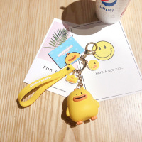 正版授权滴胶艾克家族可爱卡通钥匙扣情侣包包挂件配饰 太阳系小鸡 高约5.3厘米