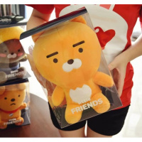 kakao friends公仔 幼年卡考RYAN狮子屁桃玩偶礼盒装毛绒玩具