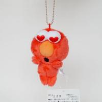 elmo芝麻街挂件芝麻街公仔挂件爱心眼芝麻街蓝饼怪书包毛绒小挂件