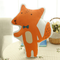 INS宝宝房韩版抱枕 全棉布艺卡通沙抱枕动物图案宝宝午睡枕靠垫