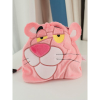 粉红豹包包粉红豹毛绒收纳袋抽绳袋束口袋子少女心爆棚化妆袋