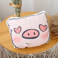 ins卡通二次元可爱屁屁猪抱枕绒面办公室靠垫椅子坐垫