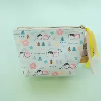 日本正能量企鹅化妆包PU收纳包肯定企鹅洗漱包少女心手机包杂物包 化妆包 高11厘米