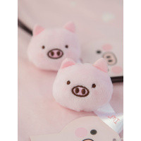 可爱小女孩带猪的皮筋皮筋女扎头猪皮筋绳头饰猪圈女少女心 粉猪发圈一个