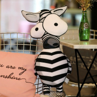 ins抖音同款神器Q版抱枕丛林森林动物双面印花毛绒玩具惊喜娃娃