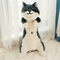 日本柴犬公仔仿真柴犬抱枕公仔柴犬毛绒玩具大号柴犬趴玩偶公仔