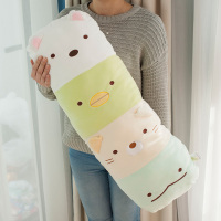 角落生物男朋友抱枕角落生物抱枕睡觉安抚抱枕枕头两用睡觉长条 羽绒棉填充 全长77厘米