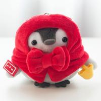 正能量企鹅毛绒玩具小企鹅公仔企鹅玩具斗篷披风企鹅钥匙扣挂件