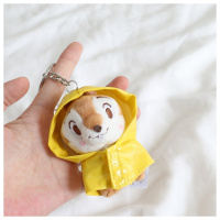 FZ丨日系可爱马嘉祺同款红雨衣公仔玩偶毛绒玩具包包挂件钥匙扣