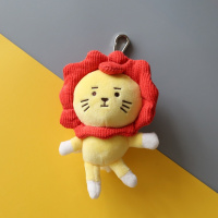 FZ丨卡通可爱红狮子毛绒玩具公仔挂件钥匙扣书包挂件王源同款 莱阳狮子挂件一只
