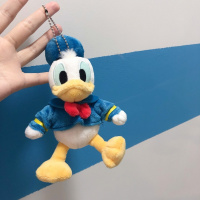 FZ丨ins少女心唐老鸭挂件毛绒玩偶公仔钥匙扣别针卡通书包包挂饰