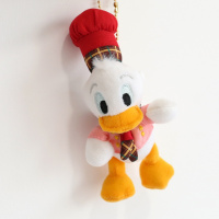 东京加油鸭少女可爱公仔挂件钥匙扣 情侣学生卡通胸针背包挂饰ins