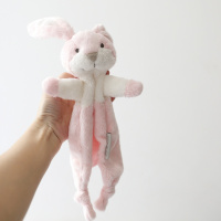 北欧可爱小熊兔子安抚巾婴儿可入口宝宝安抚玩偶娃娃毛绒玩具ins