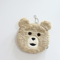 卡通可爱ted泰迪小熊毛绒公仔零钱包可爱少女心立体玩偶包挂件ins ted小熊零钱包挂件一个