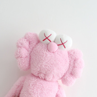 设计师公仔潮牌玩偶毛绒玩具Kaws X BFF 玩偶 黑色生日