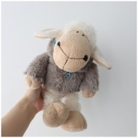 卡通可爱萌萌哒披着狼皮的羊咩咩玩偶公仔少女心毛绒玩具生日 狼皮羊 全长35cm坐高20cm