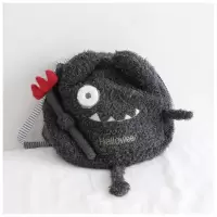 日系软绵绵万圣节halloween限定卡通可爱小恶魔毛绒双肩背包 小恶魔双肩包