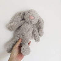 FLOWERZZZ软妹萌灰色兔小象毛绒卡通公仔生日伴手礼超柔软ins玩偶