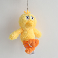 FZ丨日系可爱XX芝麻街联名毛绒公仔玩偶包包挂件钥匙扣饰品ins潮 黄色大鸟挂件