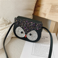 韩版2019夏季新款儿童包包可爱小动物公主单肩包百搭斜跨迷你配饰 黑色