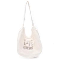 新款韩版儿童布包男女宝宝出游配饰小包白色字母简约布袋造型潮包 白色