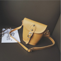 时尚男童女童小挎包迷你配饰包韩版单肩包斜挎女百搭简约挺立有型 黄色