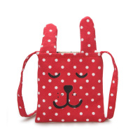 男女童配饰包2018夏季新款斑点韩版单肩包斜挎女百搭简约挺立有型 红色