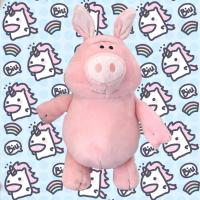 ins粉色少女心可爱坏蛋猪飞行员红猪公仔玩偶毛绒玩具生日