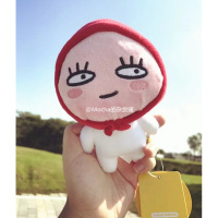 韩国人气红超萌红头巾桃子君小屁桃Apeach毛绒公仔玩具摆件玩偶