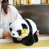 四川成都仿真行走熊猫生活馆毛绒公仔玩具玩偶送女朋友