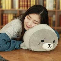 小海豹毛绒玩具公仔抱枕两用三合一可爱韩国团子超软闺蜜生日