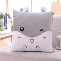 抱枕被子两用办公室午睡多功能枕头被折叠毯汽车靠垫靠枕卡通空调