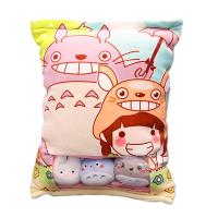 ins红龙猫一大袋龙猫零食抱枕创意娃娃公仔送女生礼品午睡床上 如图(八只小公仔) 50cm--40cm